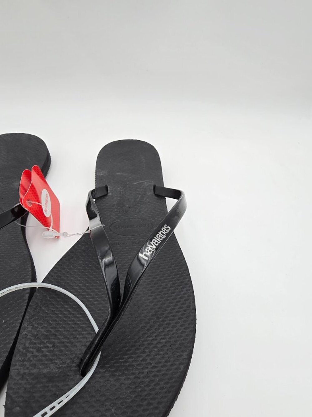 Havaianas You Metallic flip-flop sandals in Black Size 9 - Picture 2 of 6